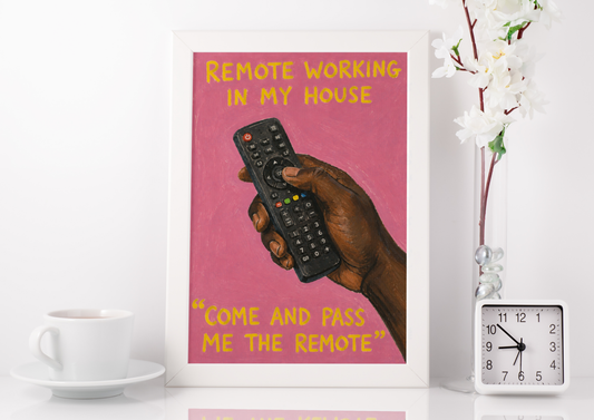 Remote Working Print