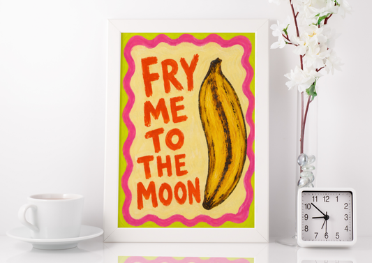 Fry Me To The Moon Print
