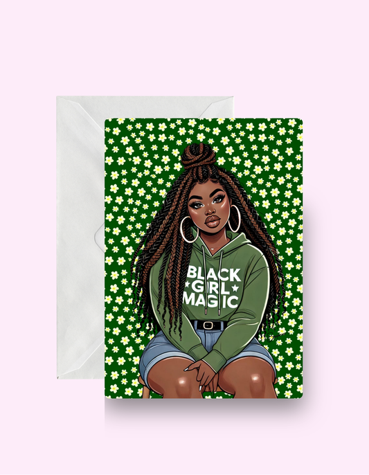 Black Girl Magic Green Card