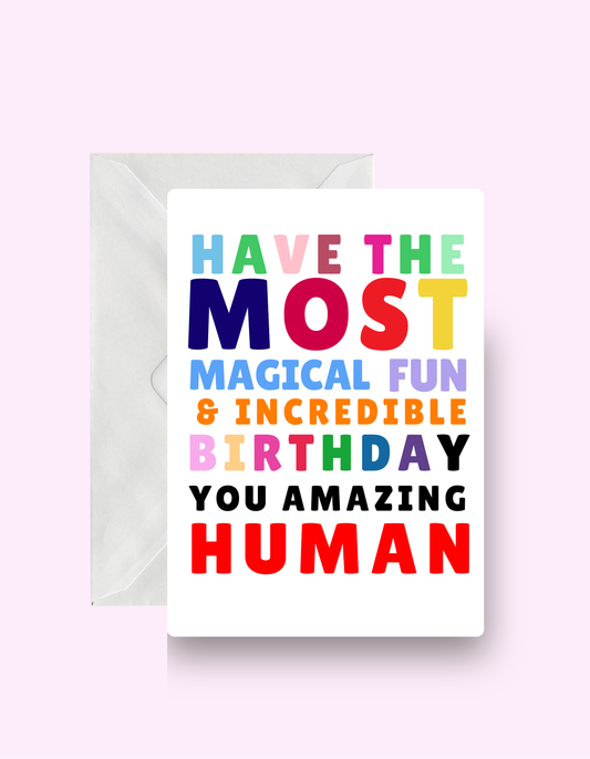 Amazing Human Card