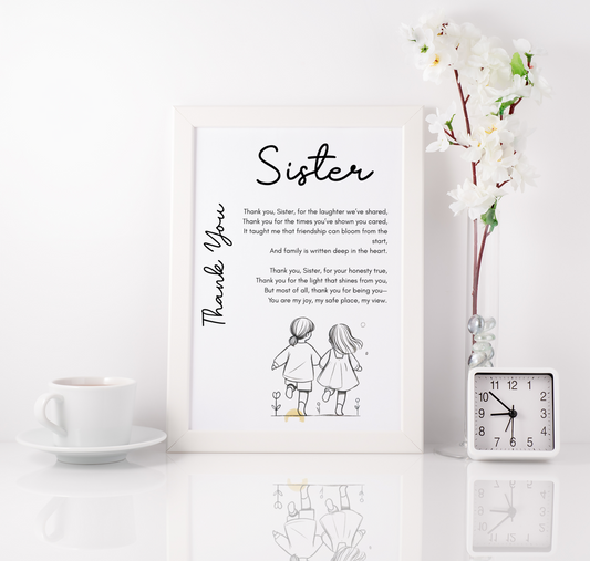 Thank You Sister Print 2
