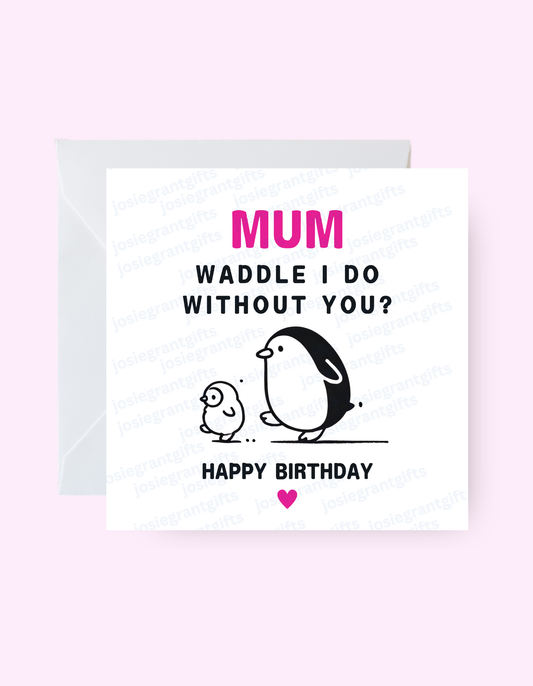 Waddle I Do Card