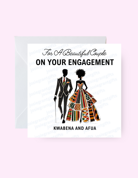 Engagement Kente Card