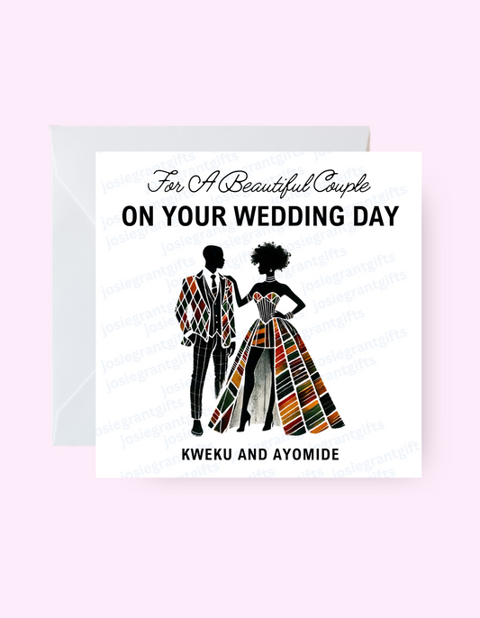 Wedding Kente Card