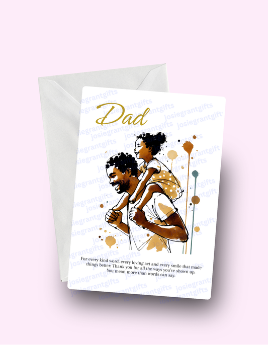 Dad Daughter Card