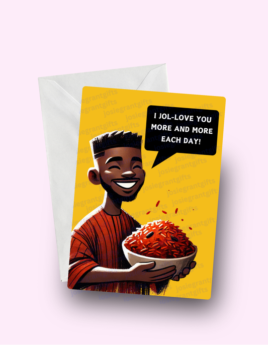Jolove You Mens Card