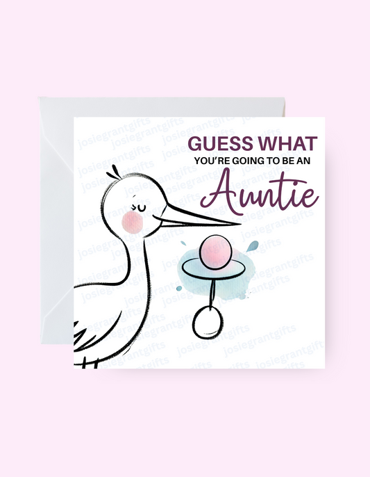 Auntie To Be Card