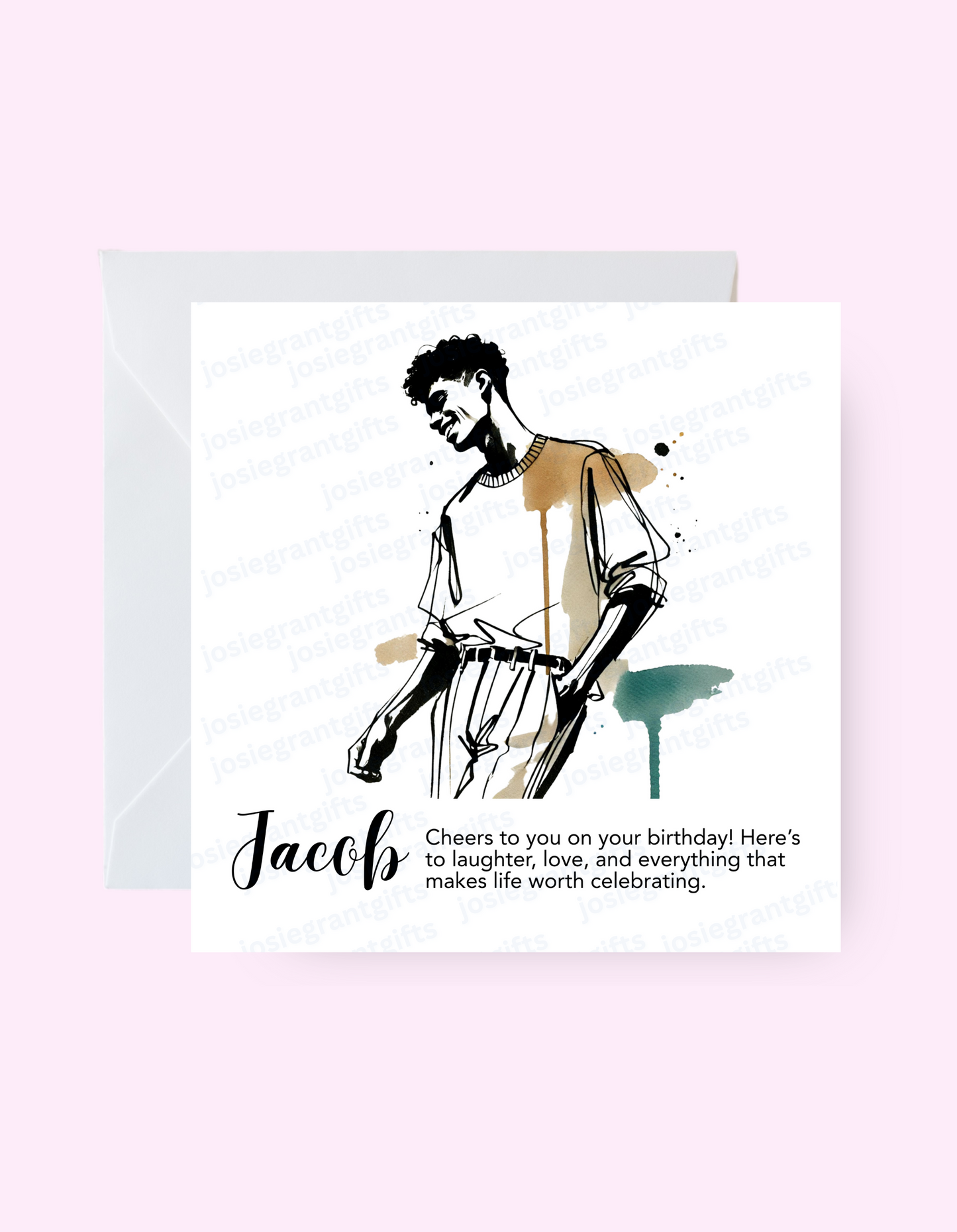 Custom Men Artsy Card