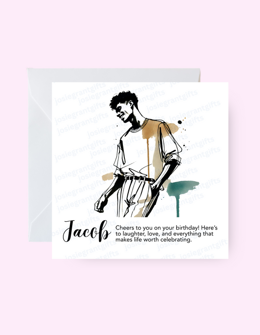Custom Men Artsy Card
