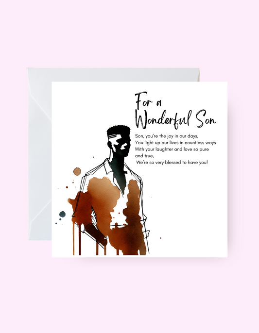 A Wonderful Son Card