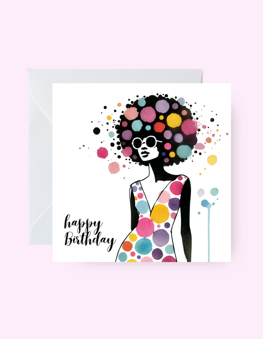 Birthday Glamour Card