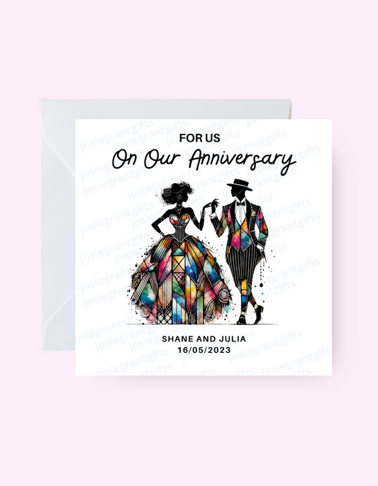 Stained Glass Engagement Card