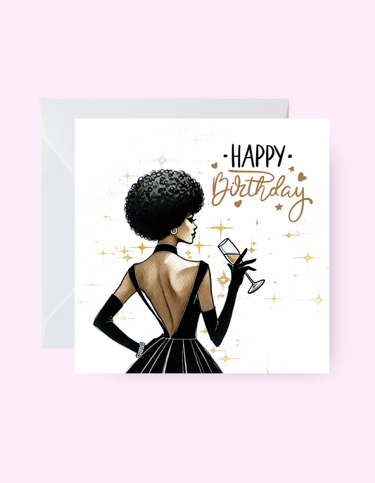 Classic African American Birthday Card