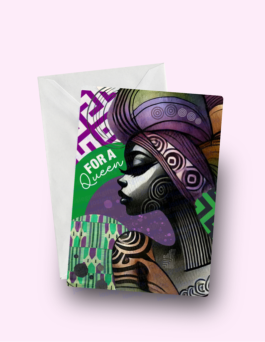 Afrocentric Queen Card
